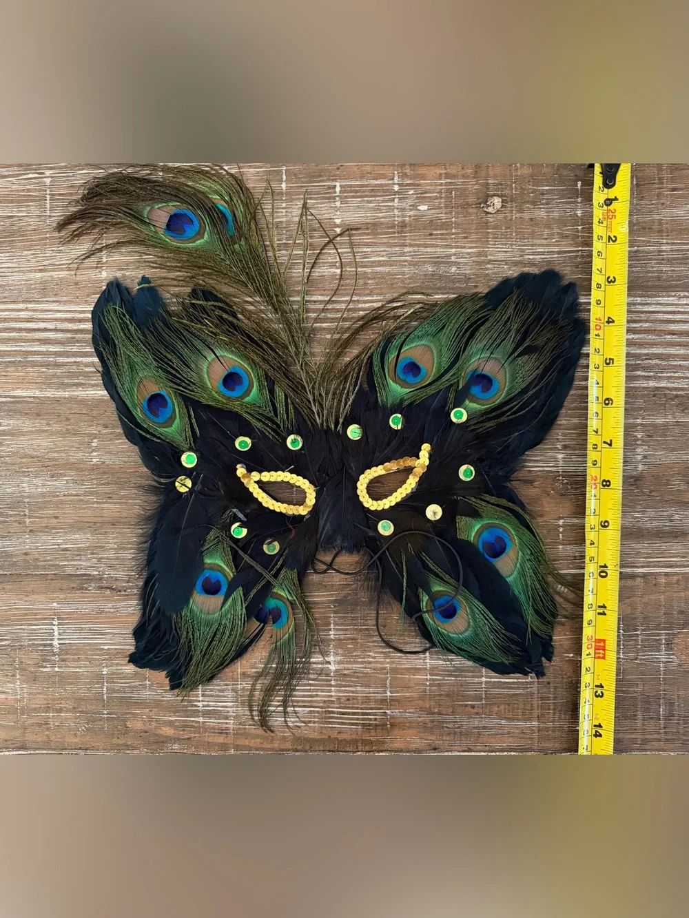 N/A peacock mask